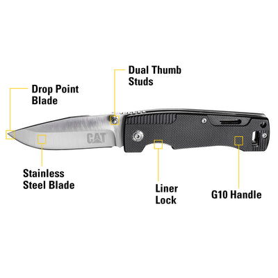 6-1/2 Inch Drop Point Folding Knife