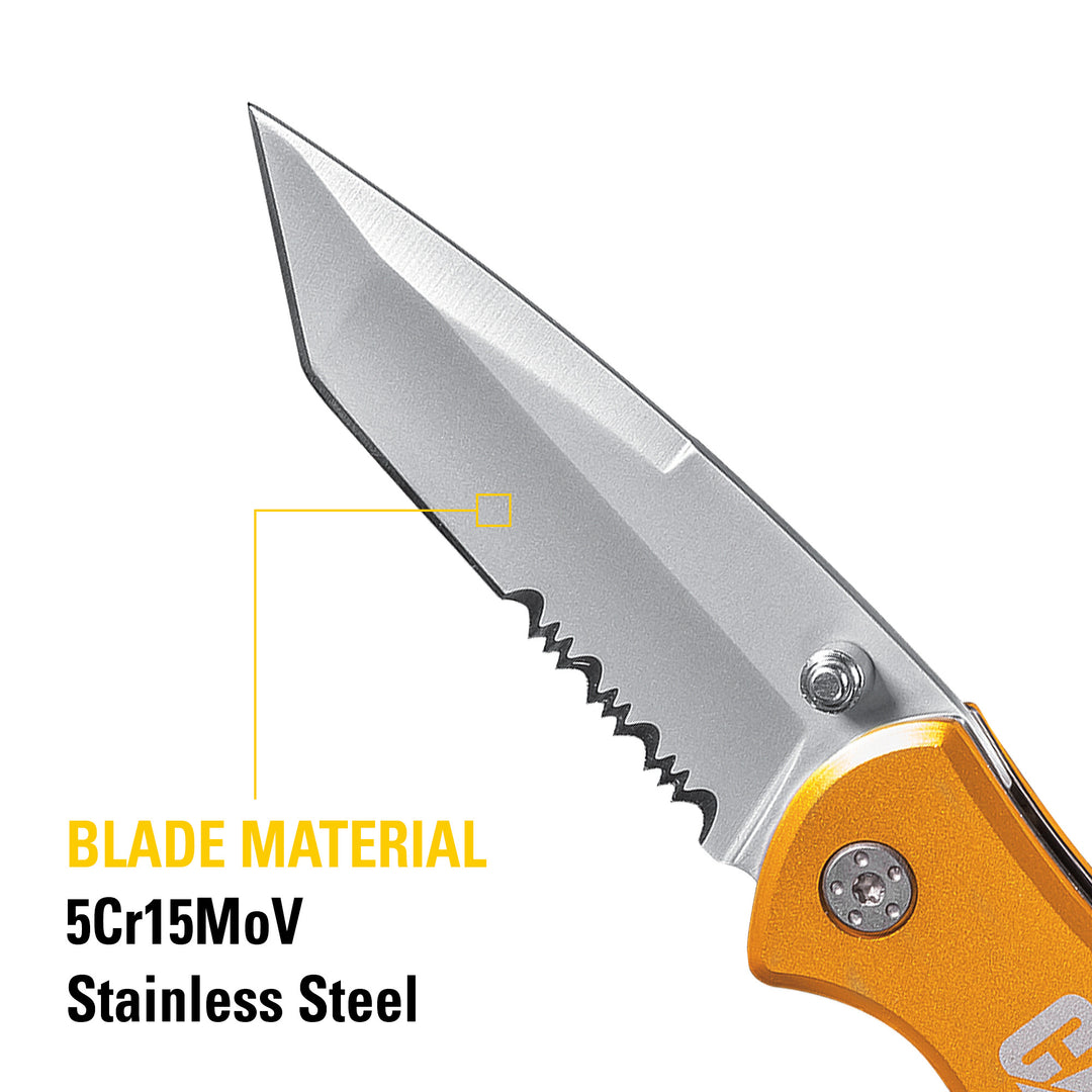 6-5/8 Inch Folding Knife with Glass Break – Cat Premium Products