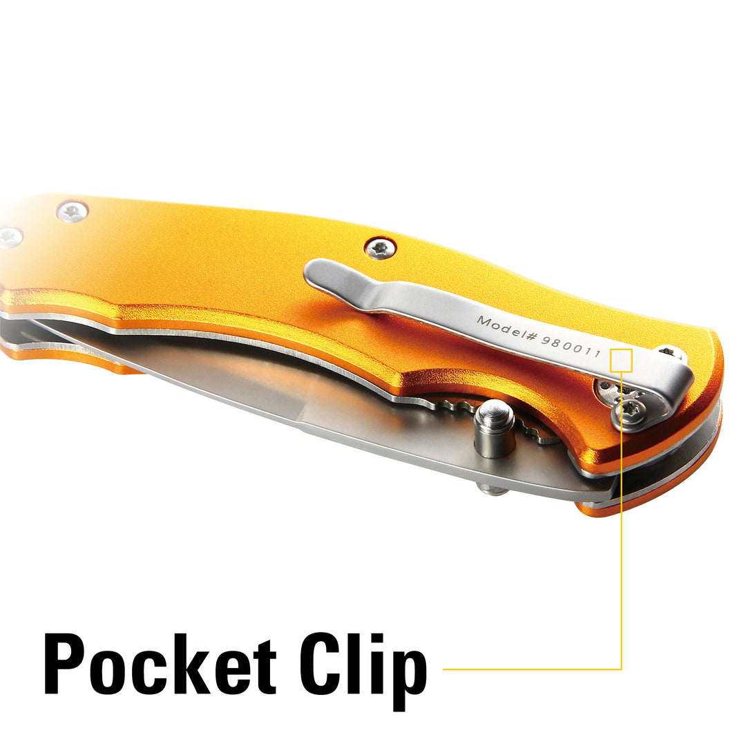 6-5/8 Inch Folding Knife with Glass Break – Cat Premium Products