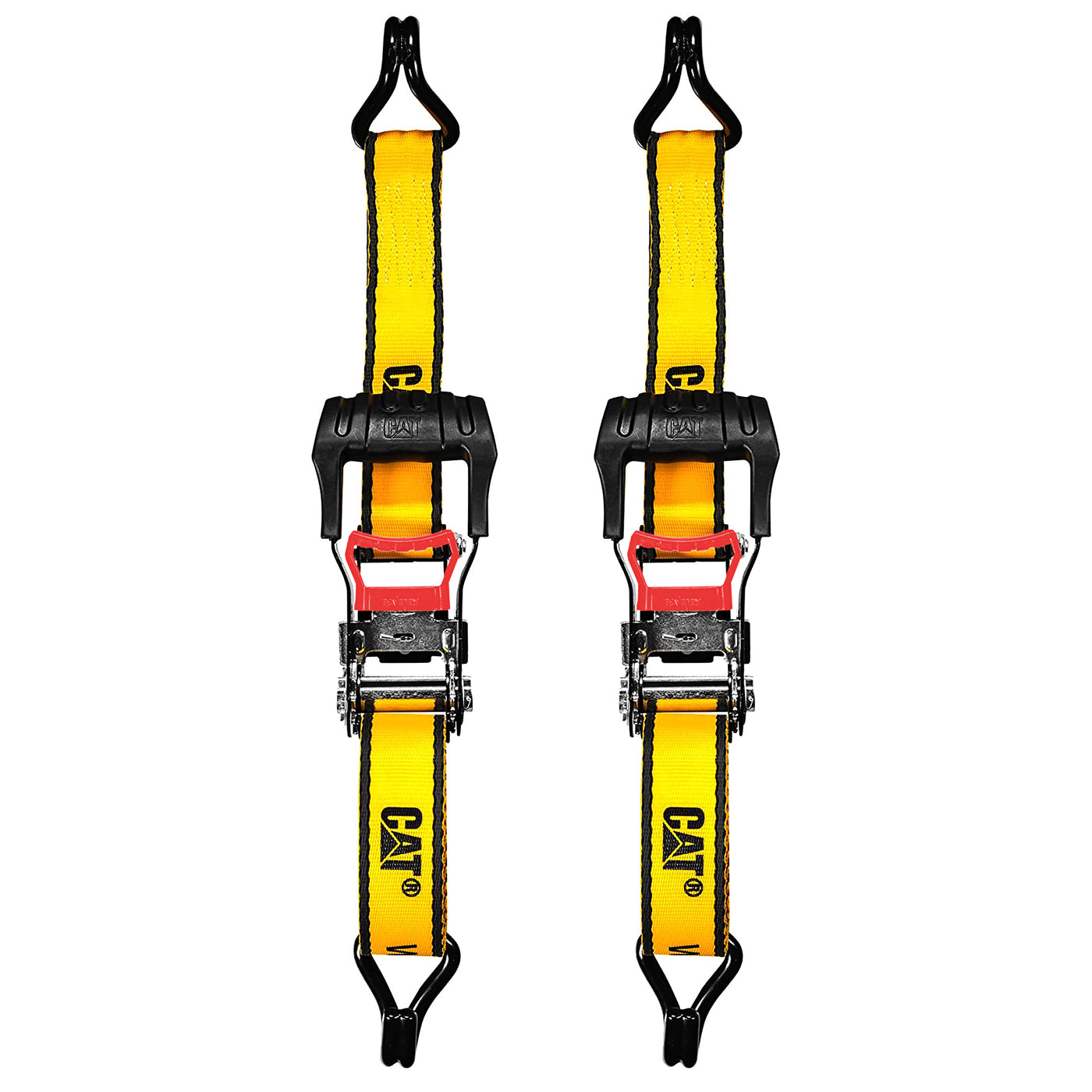 2 Piece Ratchet Tie Down Set - 10 Feet x 1 Inch (1000/3000)