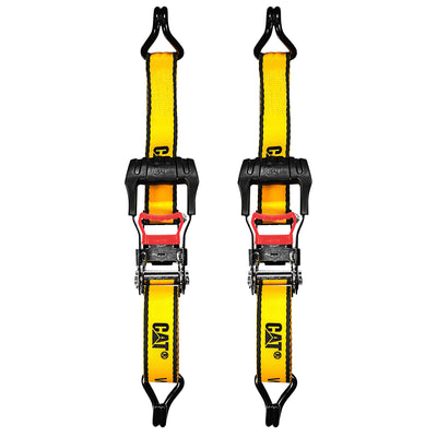 2 Piece Ratchet Tie Down Set - 10 Feet x 1 Inch (1000/3000)