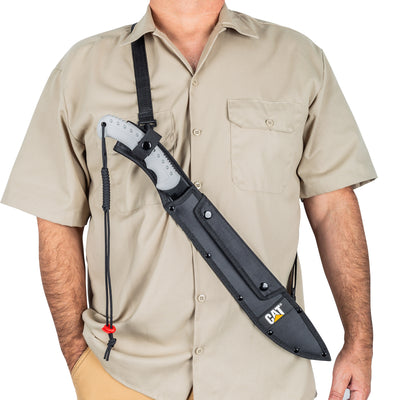 Cat 21" Latin Machete With Sheath And Shoulder Strap - 980409ECT