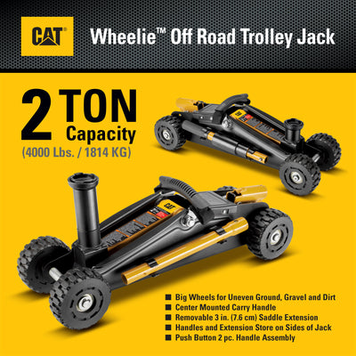 2 Ton "Wheelie" Off-Road Trolley Jack