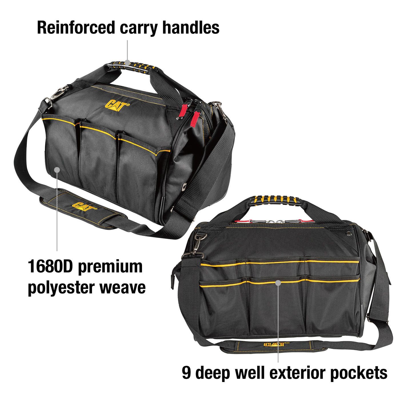 16 in. Pro Wide-Mouth Tool Bag