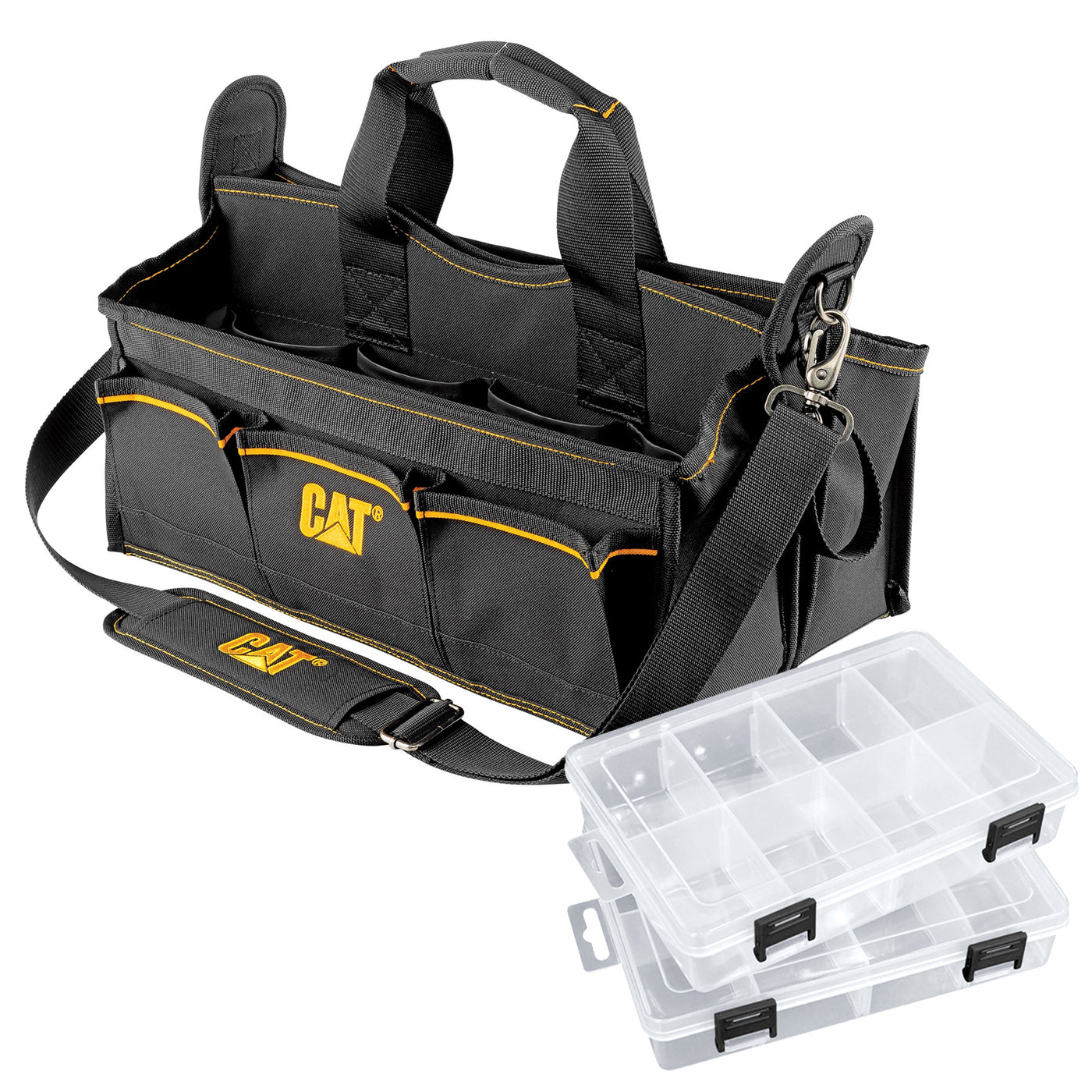 17 in. Tech Tool Tote with Storage Cases