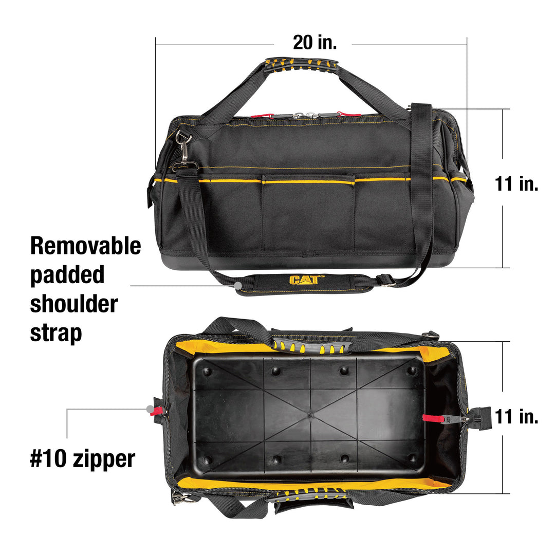 H*a様 GRANCY distractiondesign big cardig 20 Inch Tech Wide-Mouth Tool Bag – Cat Premium Products
