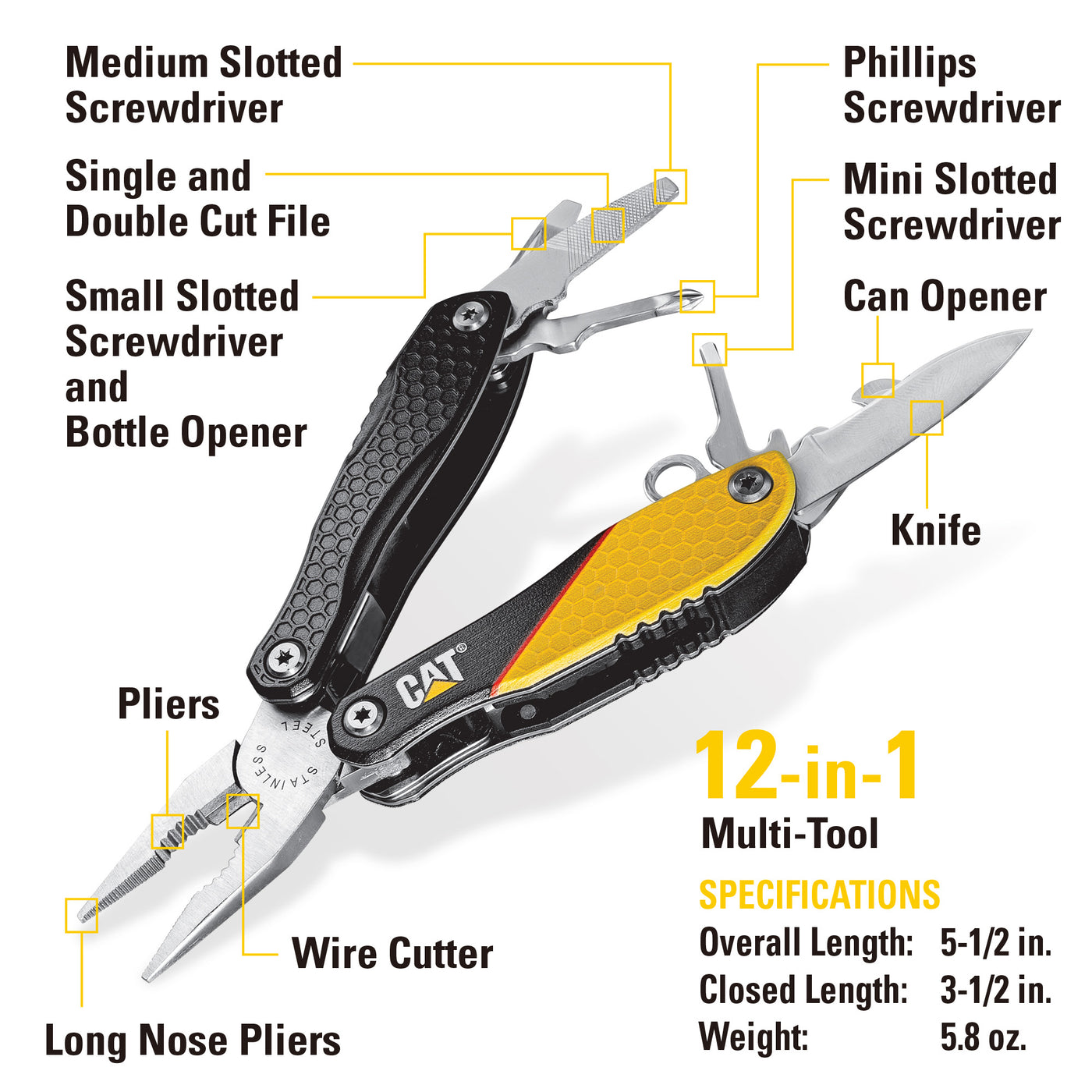 3 Piece Multi Tool and Pocket Knife Gift Set Box