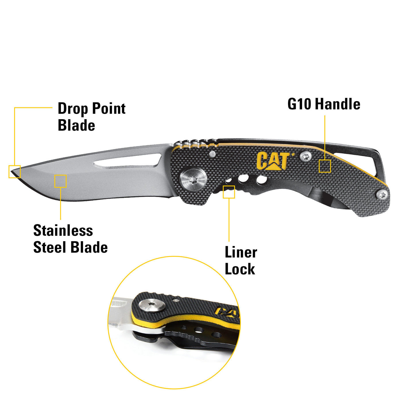 5 Inch Drop Point Folding Knife