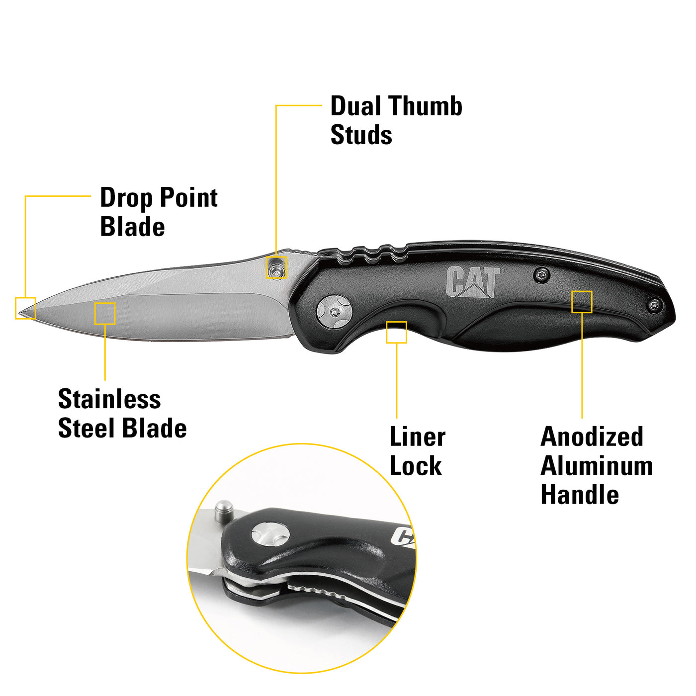 7 in. Drop-Point Folding Knife