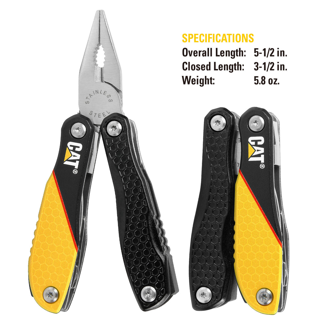 12-in-1 Multi-Tool (Black & Yellow / Polished) – Cat Premium Products