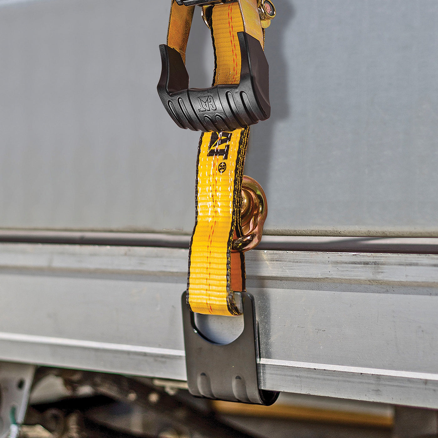 Heavy Duty Ratchet Tie Down with Patented 2-in-1 Hook - 27 Feet x 2 Inches (3333/10000)
