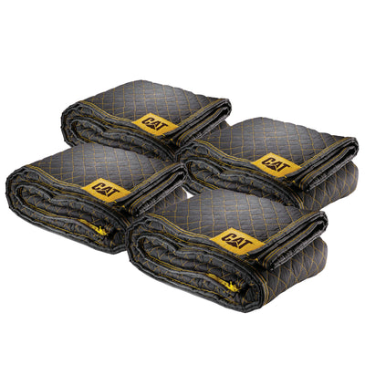 4 Pack - Premium Woven Utility Padded Moving Blankets 80 in. x 72 in.