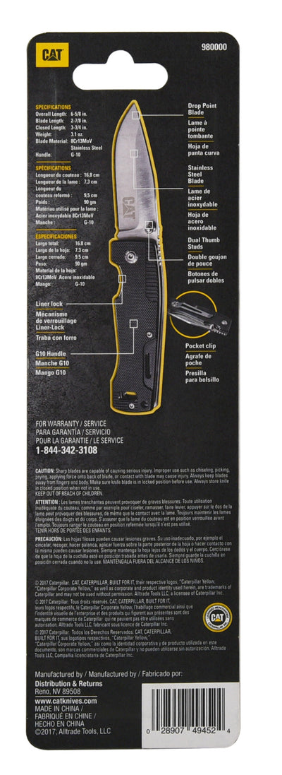 6-1/2 Inch Drop Point Folding Knife